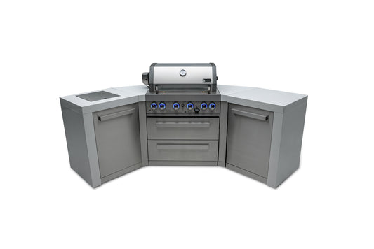 Mont Alpi Deluxe Series 45° Corner Outdoor Grill – 45° Angled Island · Standard