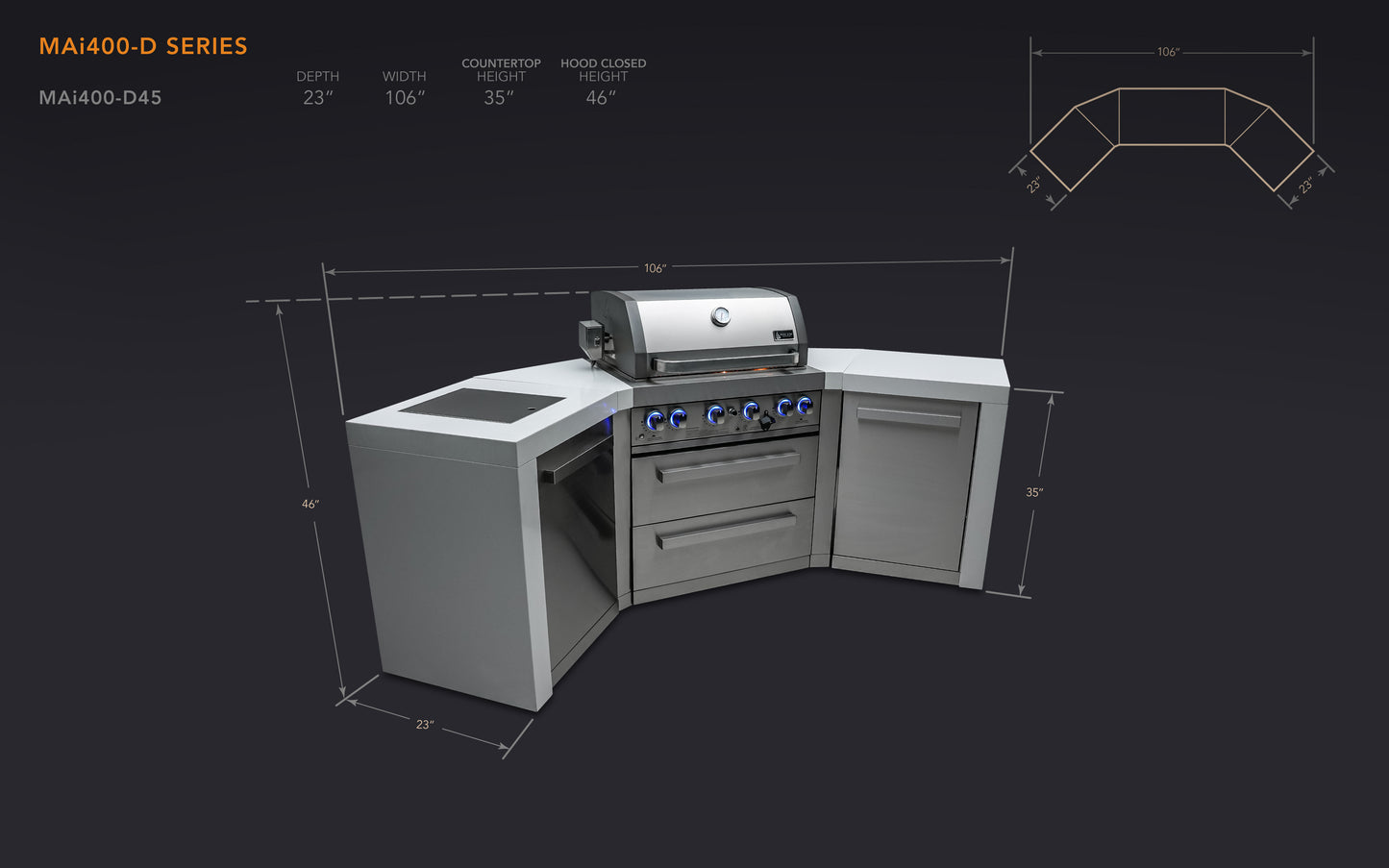 Mont Alpi Deluxe Series Outdoor Grill