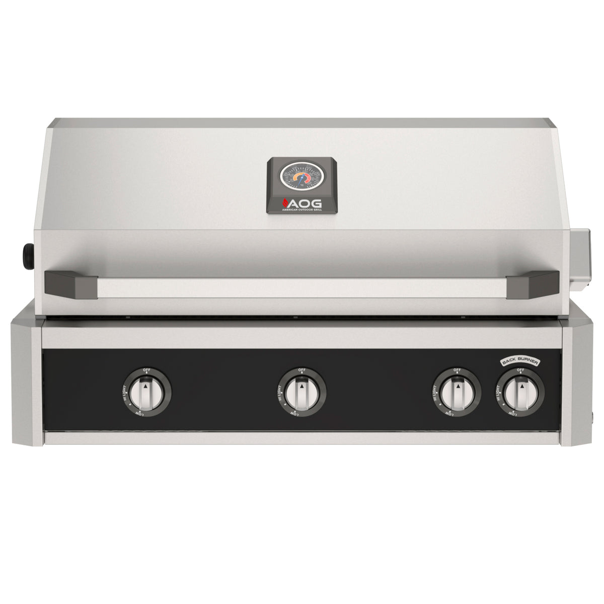 AOG 36" L-Series grill with Black accent color panel