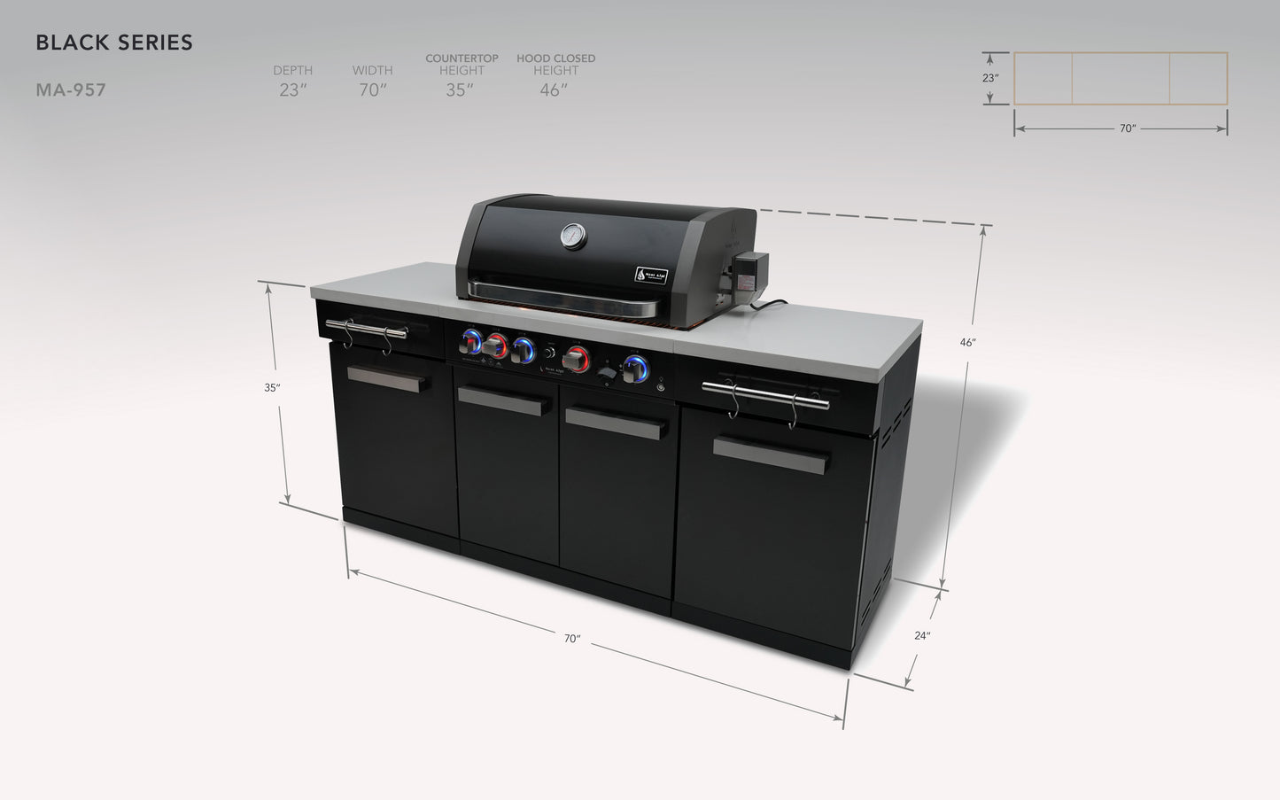 Mont Alpi Compact Series Outdoor Grill