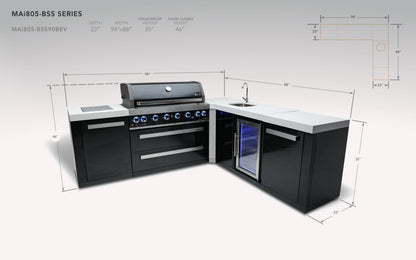 Mont Alpi Black Series Outdoor Grill