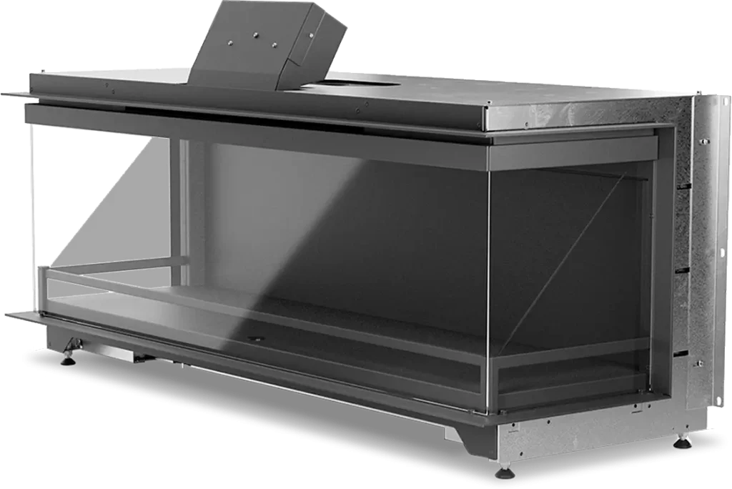 NetZero E-One 130B 3-Sided Bay Electric Fireplace