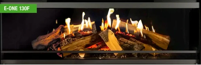 NetZero E-One 130F Front-View Electric Fireplace