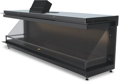 NetZero E-One 160B 3-Sided Bay Electric Fireplace
