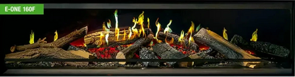NetZero E-One 160F Front-View Electric Fireplace