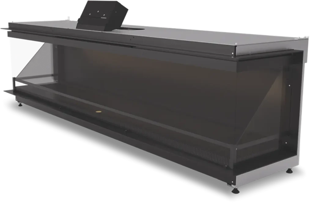 NetZero E-One 190B 3-Sided Bay Electric Fireplace