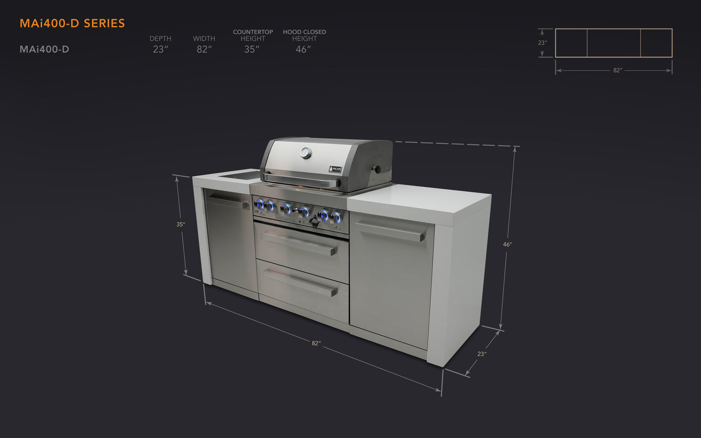 Mont Alpi Deluxe Series Outdoor Grill