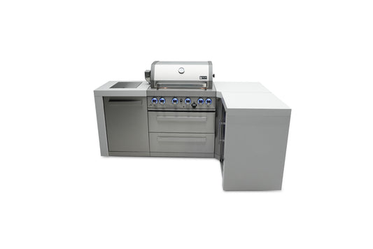 Mont Alpi Deluxe Series 4-Burner L-Shaped Outdoor Grill
