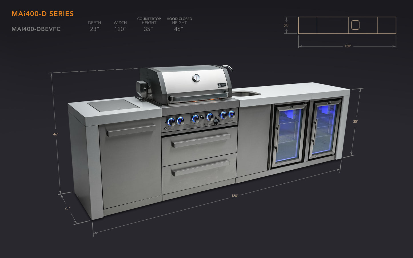 Mont Alpi Deluxe Series Outdoor Grill