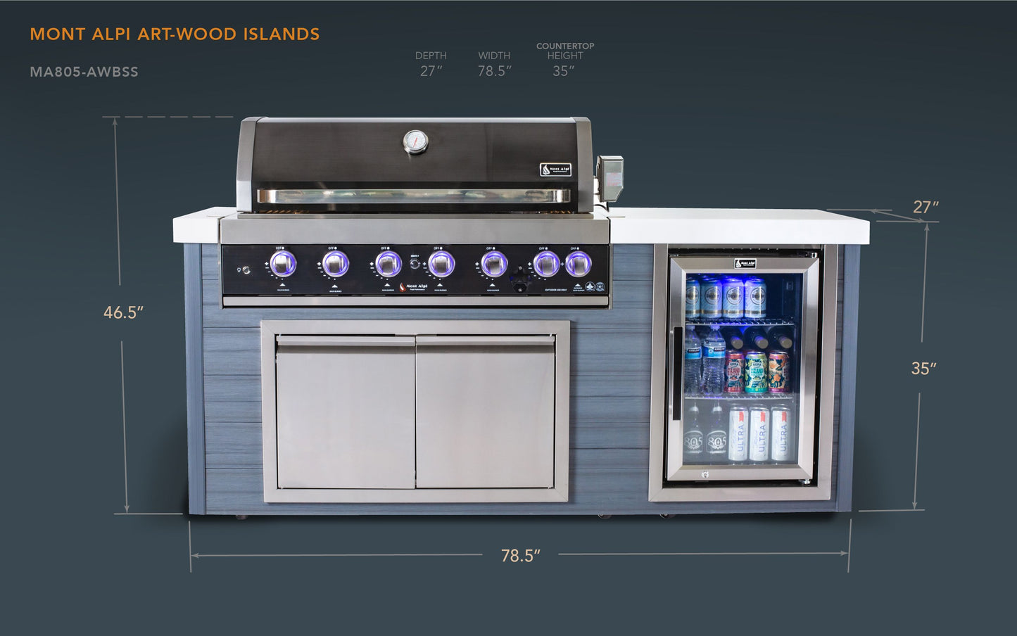 Mont Alpi Artwood Series Outdoor Grill