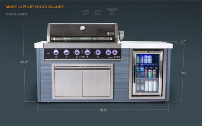Mont Alpi Artwood Series Outdoor Grill
