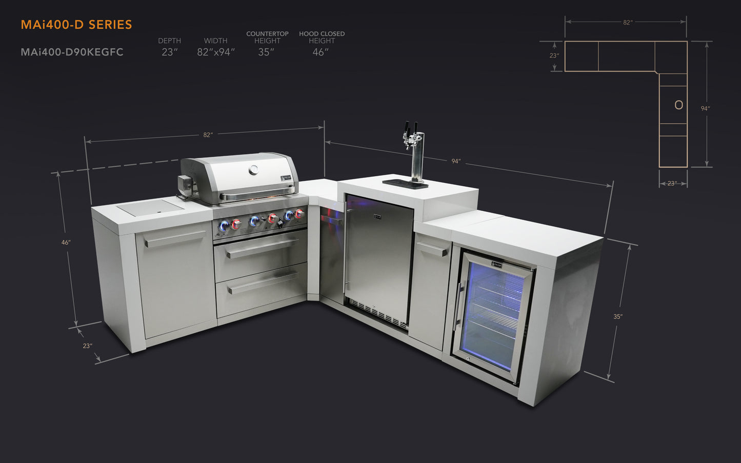 Mont Alpi Deluxe Series Outdoor Grill